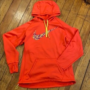 Orange dry fit hoodie